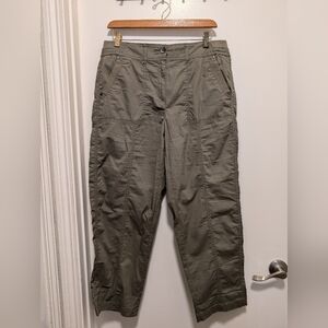 Chico's Green Cargo Pants Relaxed Fit